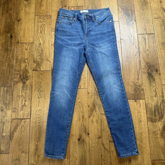 Madewell Denim - Madewell Womens Medium Wash 9'' Mid Rise Skinny Jeans Size 28 Inseam 29